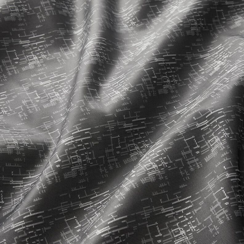 Tissu de doublure Jacquard Motif de grille – gris,  image number 2