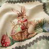 panneau décoratif Gobelin Joli lapin de Pâques – beige clair/menthe clair,  thumbnail number 2