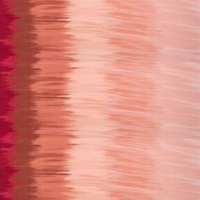 Jersey viscose Rayures horizontales en dégradé de couleurs – rouge foncé/abricot, 