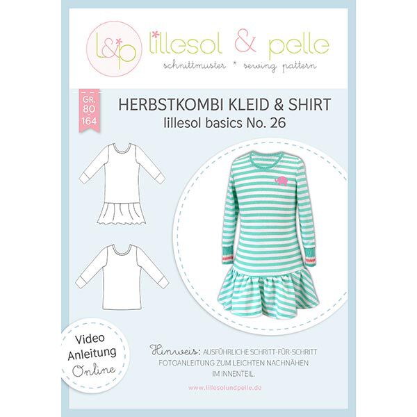 Combinaison d’automne robe & haut Lillesol & Pelle No. 26 | 80 - 164,  image number 1