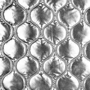 Tissu matelassé Lignes sinueuses – argent métallisé, 