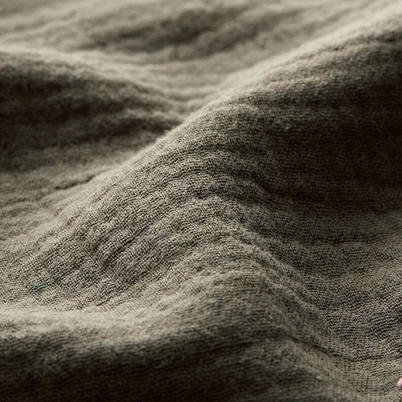 Tissu double gaze de coton – gris schiste,  image number 3