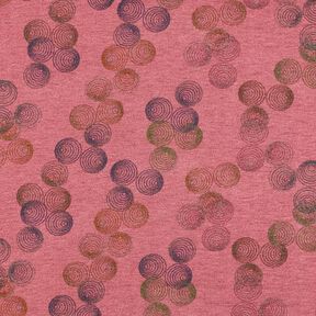 Jersey viscose Cercles colorés – mauve, 