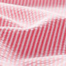Seersucker Mélange coton à rayures – rouge/écru,  thumbnail number 2