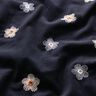 Babycord Fleurs brodées – bleu nuit,  thumbnail number 2