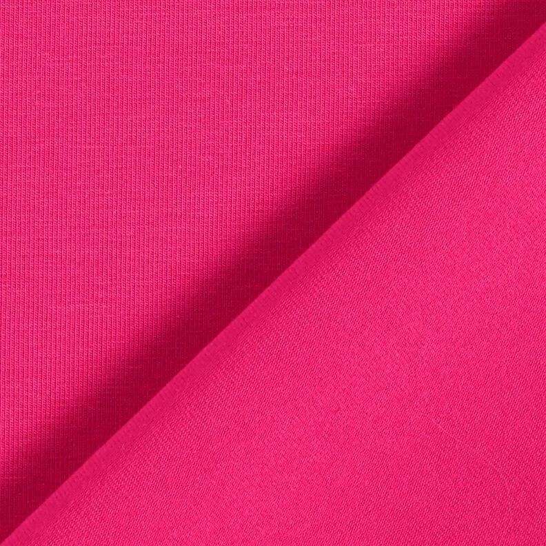 Jersey coton Medium uni – rose intense, image number 3