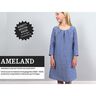 Robe avec plis à l’encolure AMELAND | Patron prêt à découper | 86-152,  thumbnail number 1