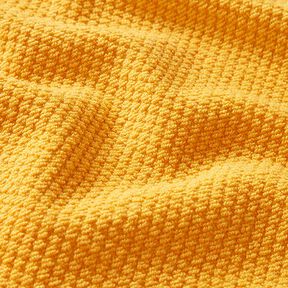 Tissu éponge Structure – jaune curry, 
