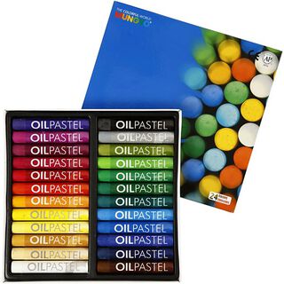 Mungyo Peinture pastel à l'huile [Épaisseur : 11mm][24 Pièces ], 