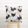 Tissu en coton Cretonne Poules – blanc/bleu nuit,  thumbnail number 6