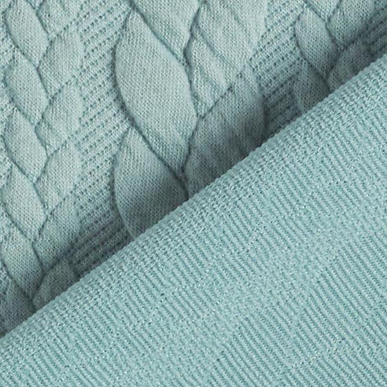 Jersey jacquard Cloqué Torsades – menthe,  image number 4