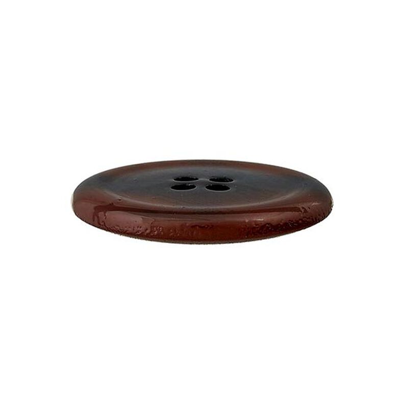 Bouton polyester 4 trous – marron,  image number 2