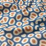 Tissu de décoration Semi-panama motif léopard abstrait – bleu/noix de cajou,  thumbnail number 2