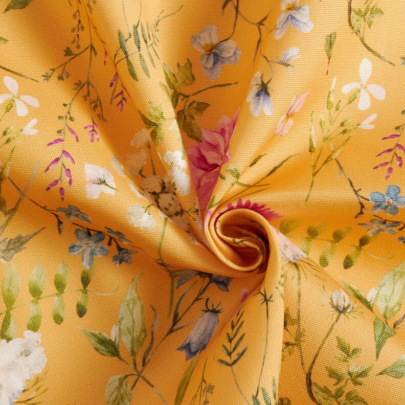 Tissu d’extérieur Canvas fleurs sauvages – jaune soleil,  image number 4