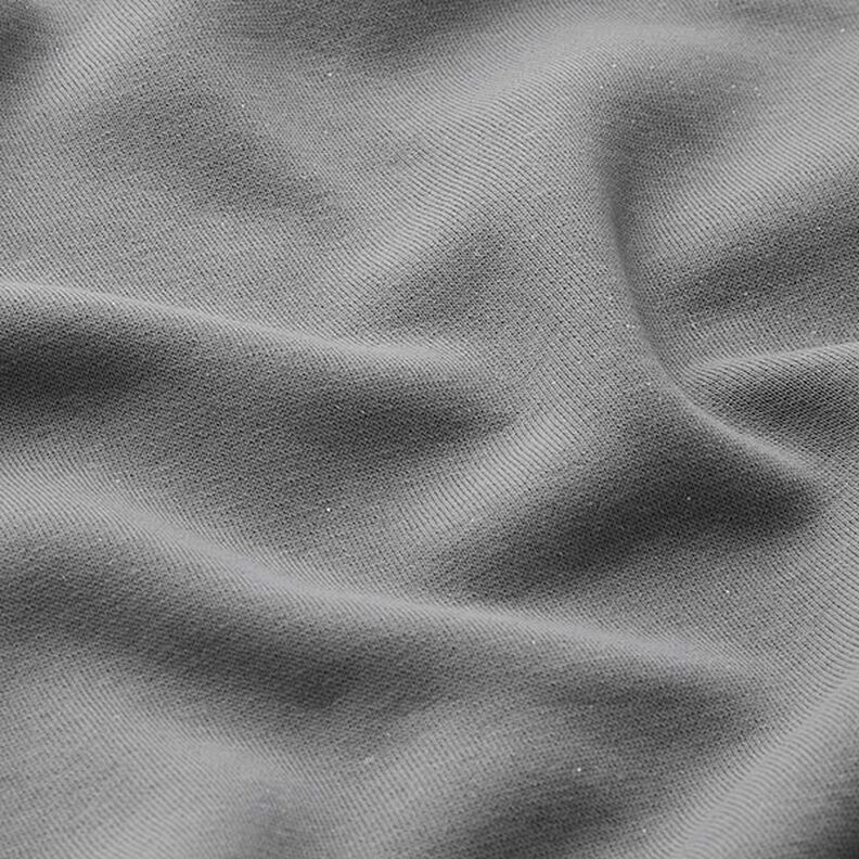 Sweatshirt gratté uni Lurex – gris foncé/argent, image number 3