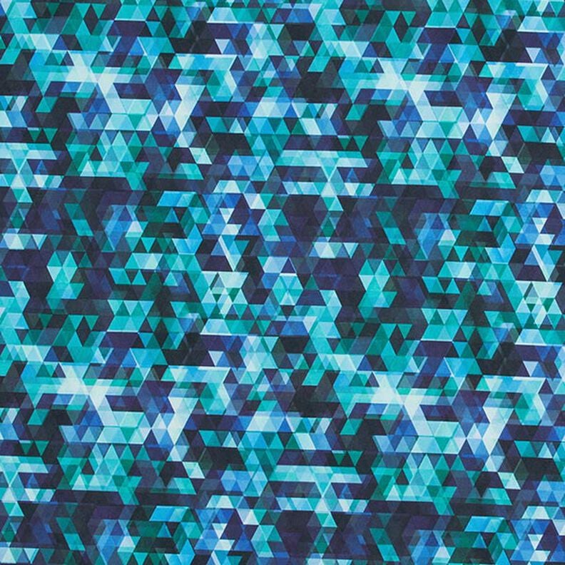 Softshell Triangles multicolores Impression numérique – bleu nuit/turquoise,  image number 1