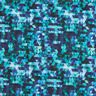 Softshell Triangles multicolores Impression numérique – bleu nuit/turquoise,  thumbnail number 1