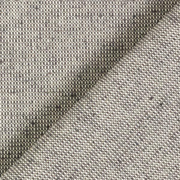 Tissu déco semi-panama nervuré en coton recyclé – gris schiste/blanc,  image number 3