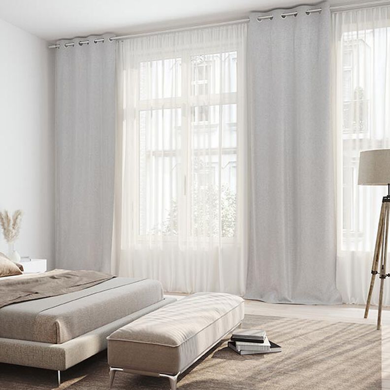 Tissu opaque chatoiement metallic – gris clair/argent,  image number 4