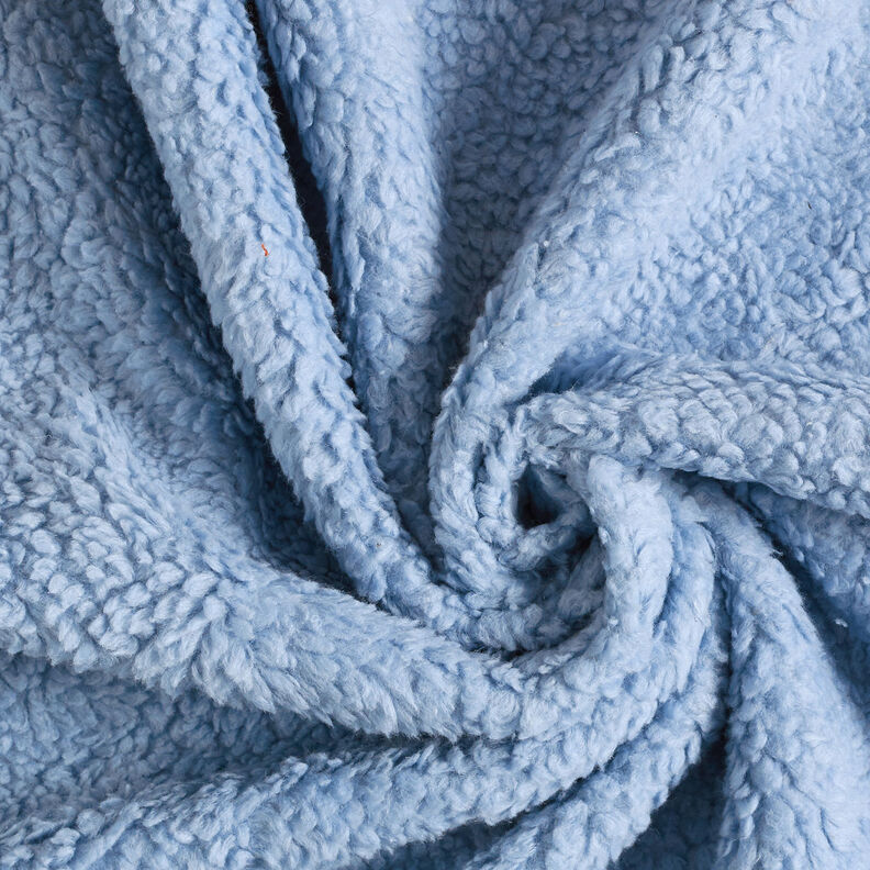 Sherpa Coton mélangé Uni – bleu acier, image number 3