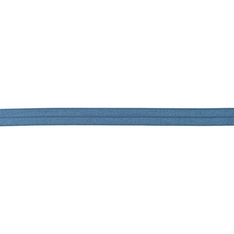 Bande à border élastique  brillant [15 mm] – bleu jean,  image number 1