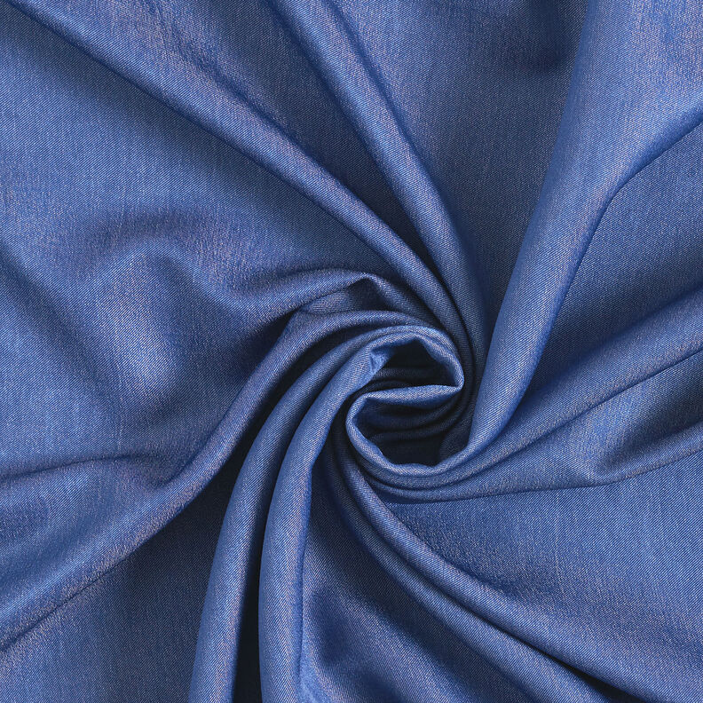 Viscose chambray uni – bleu jean,  image number 1