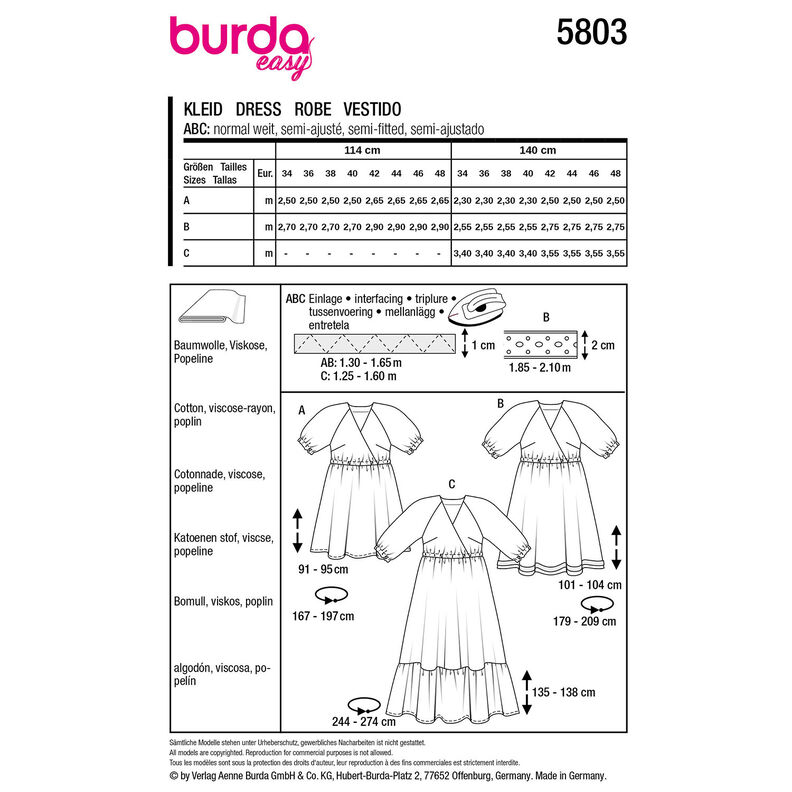 Robe | Burda 5803 | 34-48,  image number 12