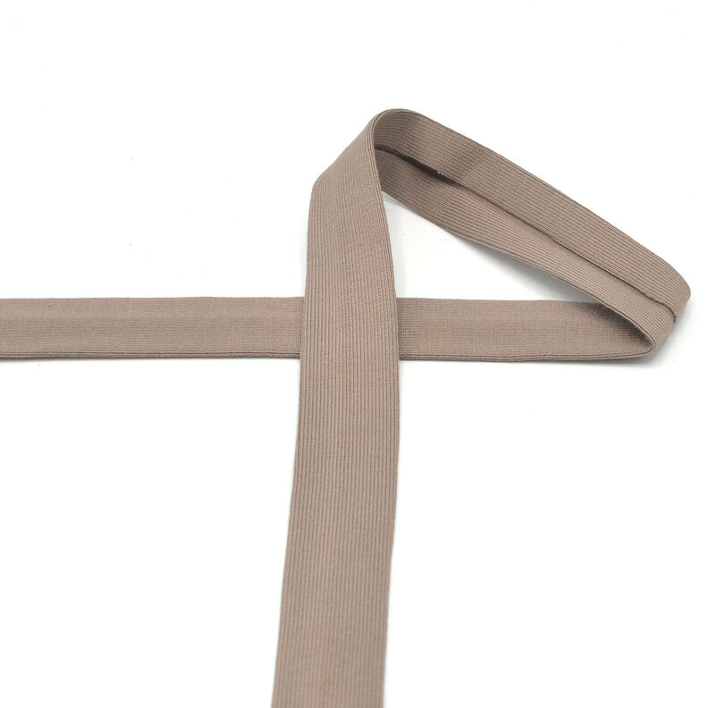 Biais Jersey coton [20 mm] – taupe foncé,  image number 2
