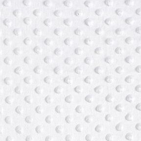 Polaire douillet points en relief – blanc, 