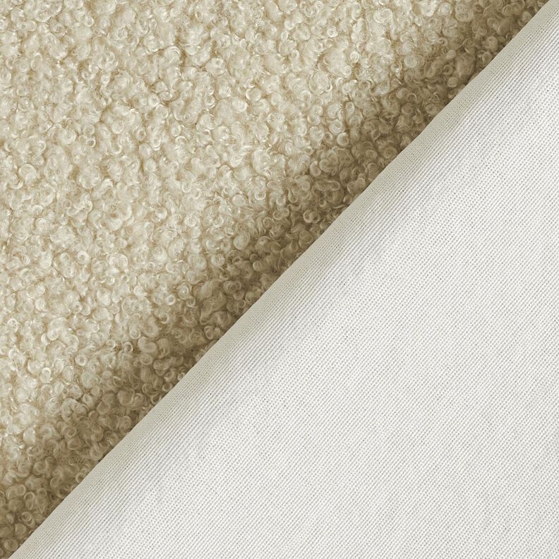 Tissu de revêtement Tissu peluche doux – gris brume, image number 3