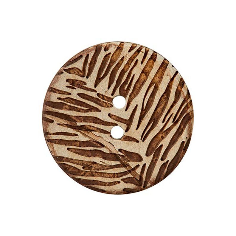 Bouton coco 2 trous – beige,  image number 1