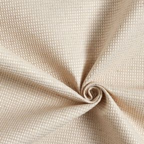 Tissu de d&eacute;coration Jacquard motif gaufr&eacute; &ndash; nature, 