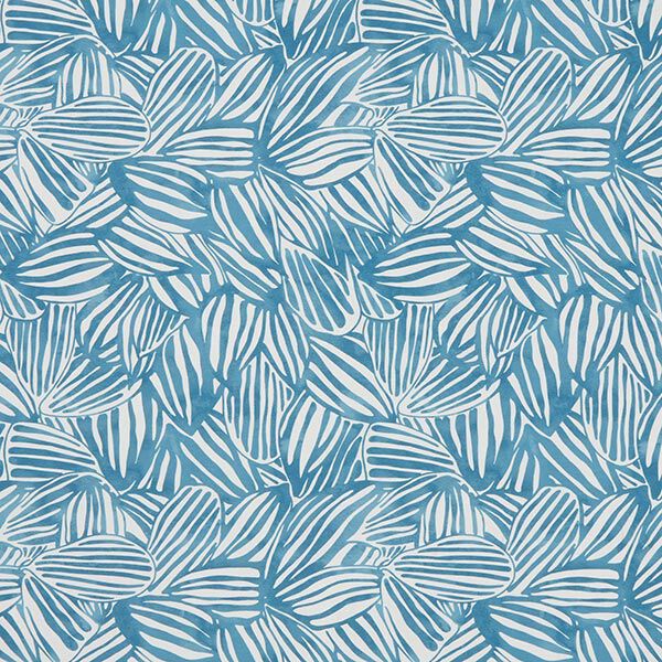 Tissu d’extérieur Canvas Feuilles abstraites – bleu,  image number 1