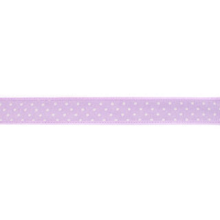 Ruban tissé Chambray pois – mauve, 