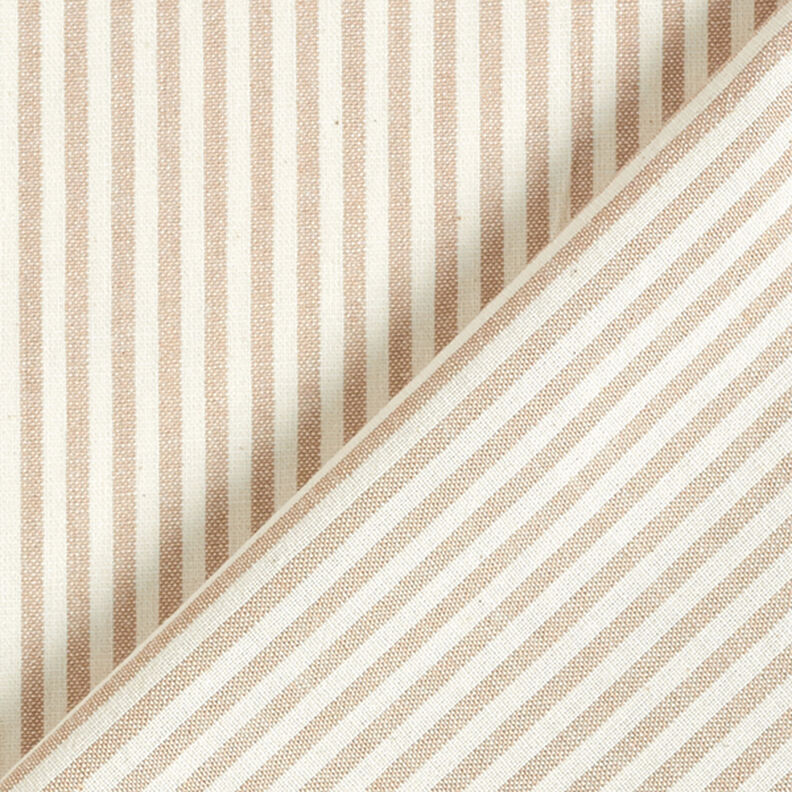 Mélange coton viscose Rayures – beige/écru,  image number 4