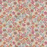 Tissu de décoration Semi-panama Grandes fleurs   – nature/rose vif,  thumbnail number 1