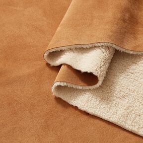 Velours avec intérieur en polaire Sherpa – cannelle, 