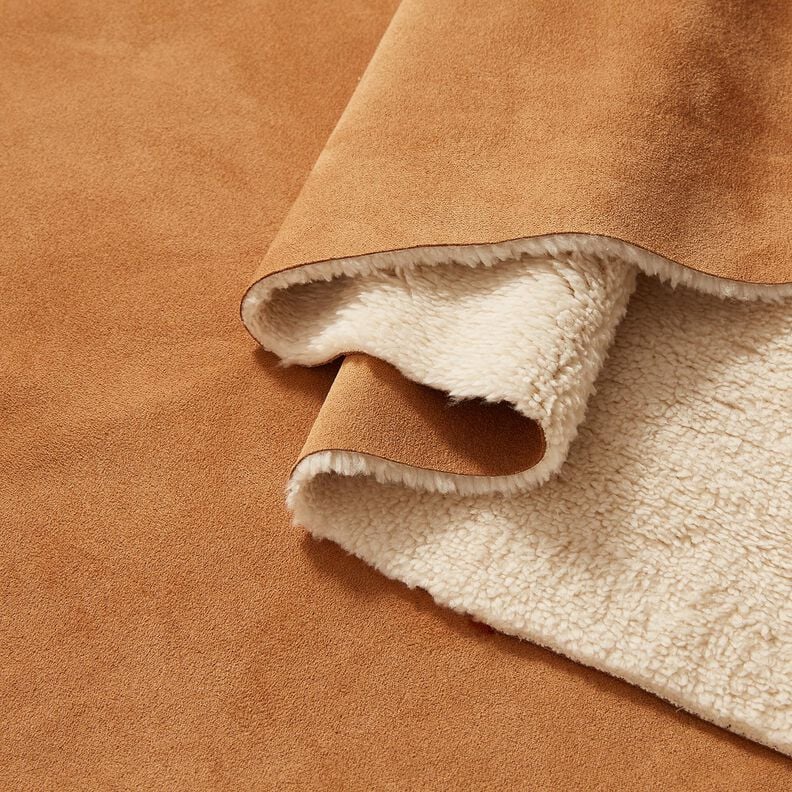 Velours avec intérieur en polaire Sherpa – cannelle, image number 2