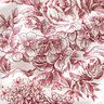 Tissu de décoration Canvas romantisme – blanc/carmin,  thumbnail number 2