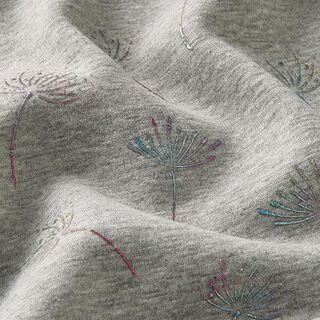 Polaire alpin Pissenlit Imprimé feuille – gris, 