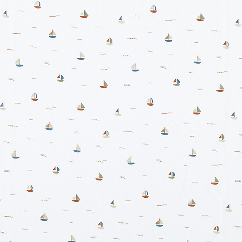 Jersey coton Petits bateaux à voile – écru,  image number 1