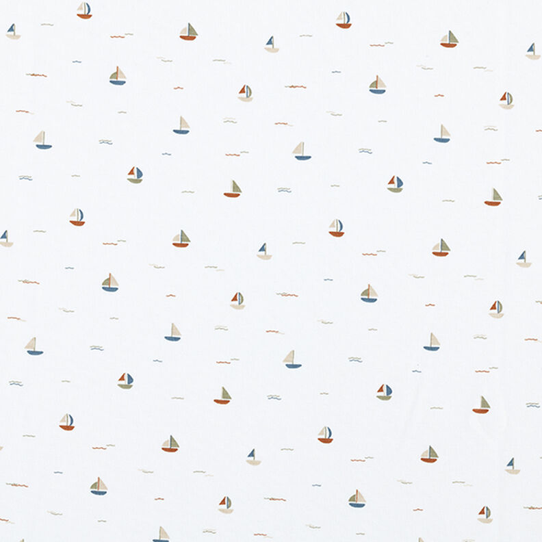 Jersey coton Petits bateaux à voile  – écru,  image number 1