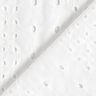 Tissu en coton Décor de broderie ajourée – blanc,  thumbnail number 4