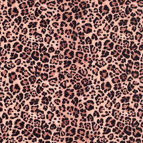Tissus pour maillot de bain Imprimé léopard – cuivre/noir, 