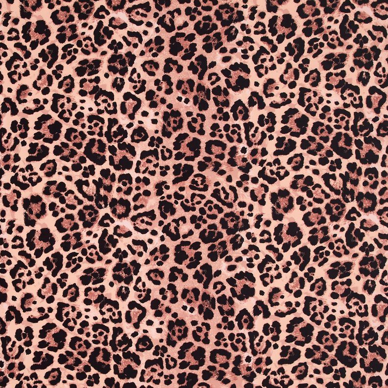 Tissus pour maillot de bain Imprimé léopard – cuivre/noir,  image number 1