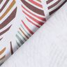 Tissu de décoration Semi-panama motif de feuilles – marron,  thumbnail number 4