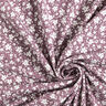 Jersey coton Fleurs bicolores – vieux rose foncé,  thumbnail number 3