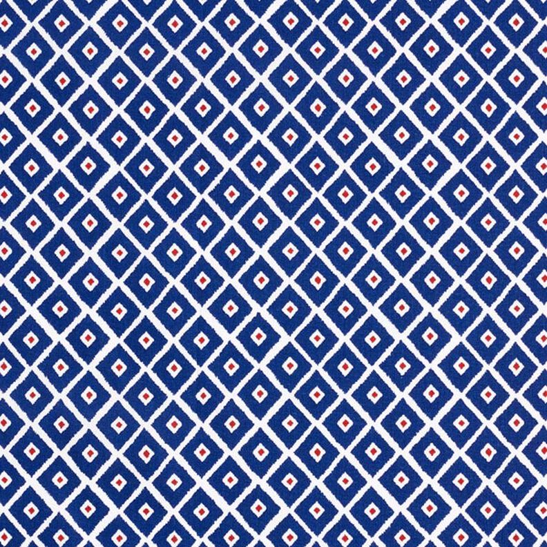 Tissu en coton Cretonne Losanges – bleu, image number 1