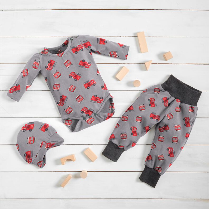 Jersey coton Pompiers – gris,  image number 6