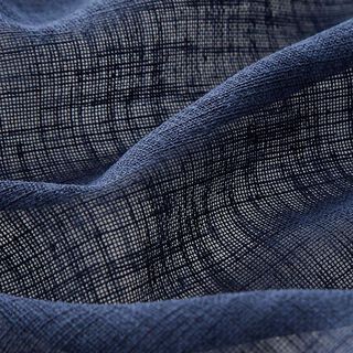 Tissu pour rideaux Voile Ibiza 295 cm – bleu marine, 